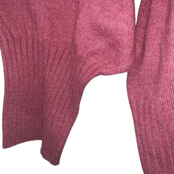 Terra & Sky Womens Plus Size 2X Burgundy Knit Pullover Sweater - Picture 4 of 8